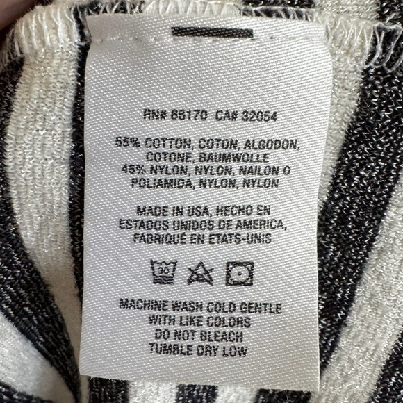 Michael Stars for Anthropologie Shimmery Striped 3/4 Sleeve Shirt, Size XS/S - Picture 7 of 7